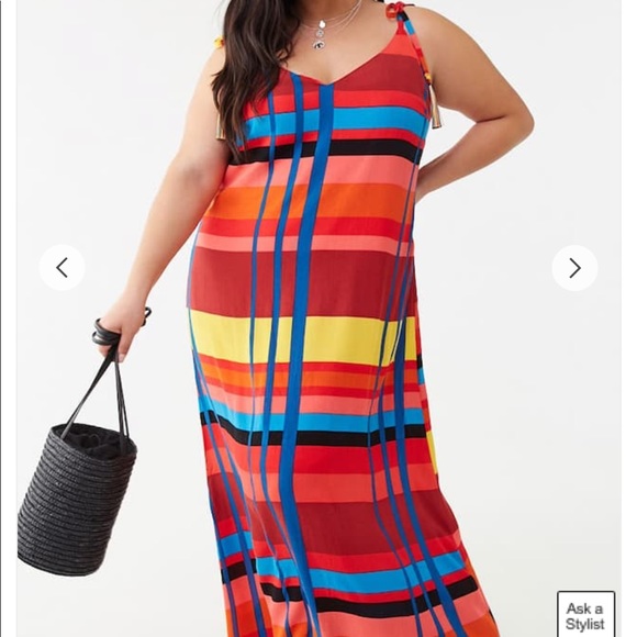 Striped Maxi Dress - Picture 1 of 4